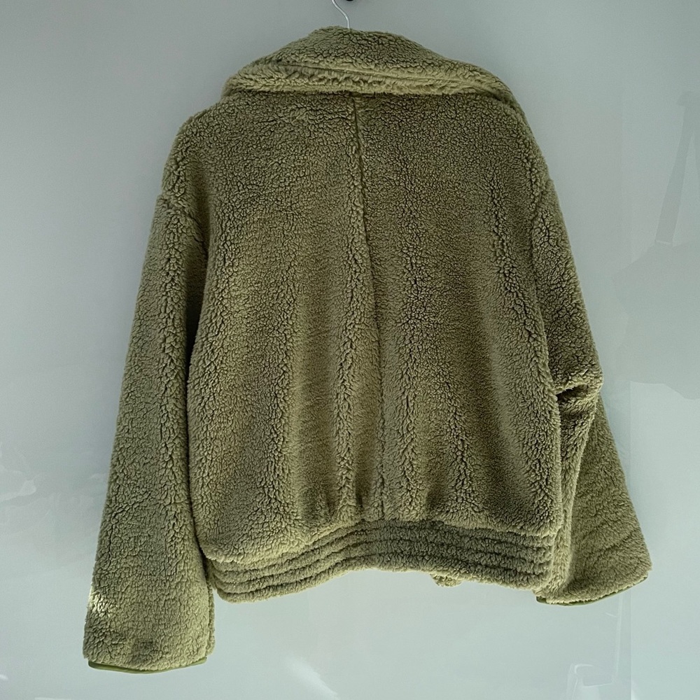 Free People Joplin Cosy Jacket In Sweet Pistachio - Picture 13 of 13